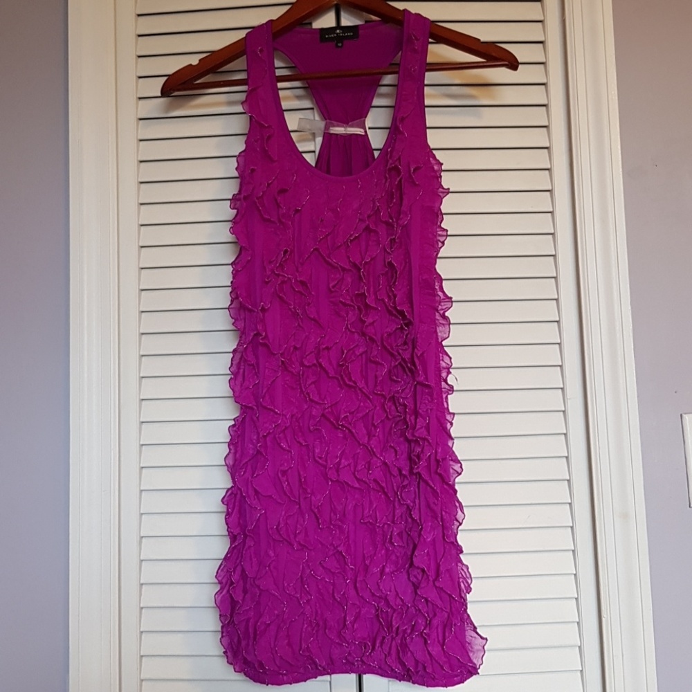Gorgeous purple ruffle dress